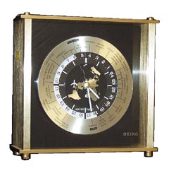 Seiko World Clock. A modern quartz clock that tells you the time in the worldÕs major cities. — Antique Clocks Price Guide