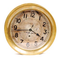Chelsea Clock Co. Boston. Dial is also signed, "U.S. Maritime Commission, Serial No. 9388." — Antique Clocks Price Guide