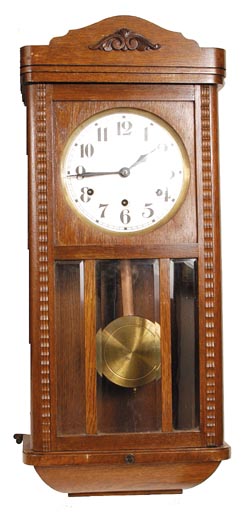 French box clock, 8 day, Westminster Chime, strikes 7 long rods. Very similar to the previous 2 clocks. — Antique Clocks Price Guide
