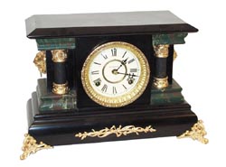 Waterbury Clock Co. mantle clock, "Denmark", ca 1906. — Antique Clocks Price Guide