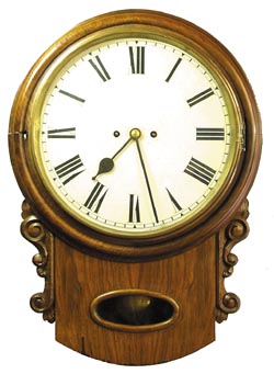 English short drop case with a double fusee movement, ca 1865. — Antique Clocks Price Guide