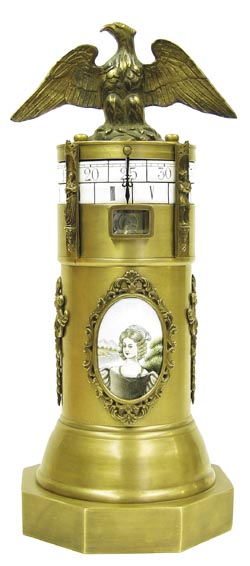 German annular in a cast bronze and brass fairly contemporary case. — Antique Clocks Price Guide