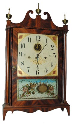 Seth Thomas, prestandard Group 2 pillar and scroll, ca 1816. — Antique Clocks Price Guide