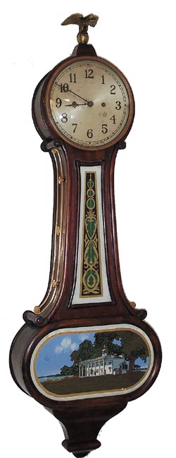 New Haven Clock Co. banjo, "Wilson" ca 1920. — Antique Clocks Price Guide