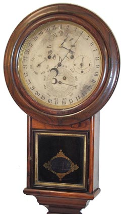 Welch, Spring and Co. "Gale Drop Calendar Model No. 2", ca 1874-1879. — Antique Clocks Price Guide