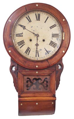 Anglo drop clock with a rolling base. — Antique Clocks Price Guide