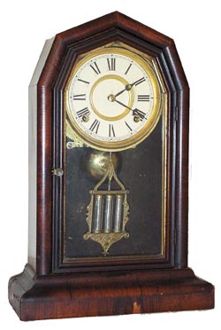 E. N. Welch Mfg. Co. mantle clock, "Empress, V. P.", ca 1880. — Antique Clocks Price Guide