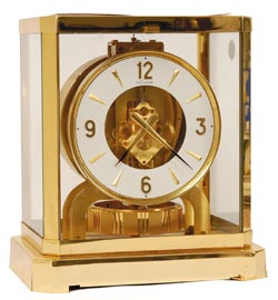LeCoultre Atmospheric Clock, or Atmos Perpetual Motion Clock, ca 1970Õs. — Antique Clocks Price Guide