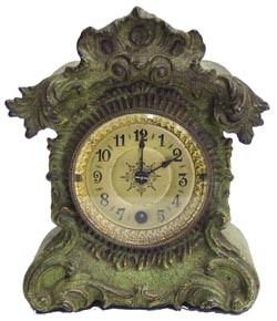Waterbury Clock Co. miniature iron cased clock, very rare, read on to hear why. — Antique Clocks Price Guide