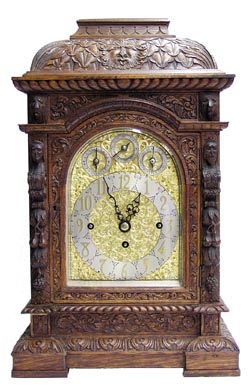 Outstanding English triple chain fusee bracket clock. — Antique Clocks Price Guide