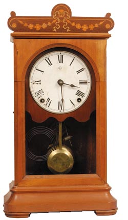 Seth Thomas "Oregon", ca 1884, one of the earlier City Series clocks with a more "parlor clock" look. — Antique Clocks Price Guide