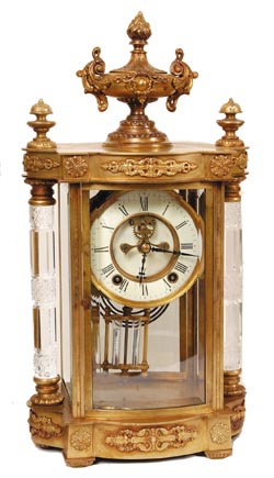 Ansonia Clock Co., Crystal Regulator, "Jupiter", ca 1914. — Antique Clocks Price Guide