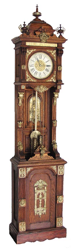 Ansonia Clock Co., floor clock, "Antique Standing", ca 1901. — Antique Clocks Price Guide