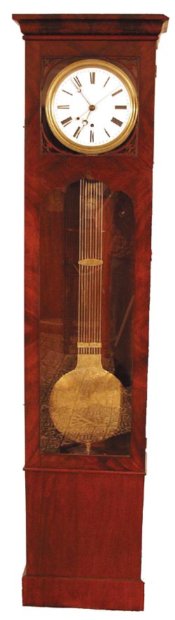 French Hall Clock with pinwheel regulator movement, Ca 1890. — Antique Clocks Price Guide