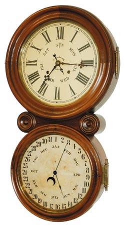The E. Ingraham Company, Bristol, Conn, ca 1886, Ionic Calendar. — Antique Clocks Price Guide