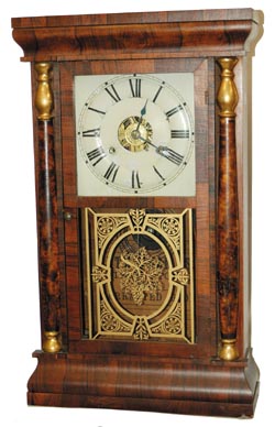 Seth Thomas, "Rosewood, Shell Column", ca 1875. — Antique Clocks Price Guide