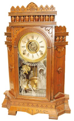 Wm. L. Gilbert Clock Co. mantle clock, "Altai", ca 1885. — Antique Clocks Price Guide