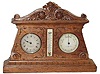 Irish-English? Table clock, barometer, thermometer.