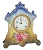 Ansonia Clock Co. porcelain cased clock, "La Friese", ca 1914.
