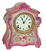 Ansonia Clock Co. porcelain, "La Fontaine", ca 1904.
