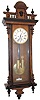 Gustav Becker 2 weight Vienna Regulator, serial number No. 664383, which dates the clock about 1883.