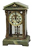 Ansonia Clock Co., crystal regulator, "Rampant", ca 1914.