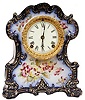 Ansonia Clock Co., porcelain cased, "Wichita", ca 1901.