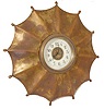 Unusual Umbrella clock, all bronze case made in 2 pieces.
