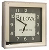 Neon Advertising Clock. Case is 17.5" square with a 1.5" mirror around the outer edge.