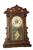 E. Ingraham Co. mantle clock, "Cartoon" ca 1889.
