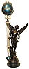 Mystery clock, a contemporary reproduction of an early French Swinging Arm Clock.