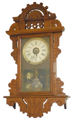 Seth Thomas wall clock, balltop, or, "Eclipse", C. early 1900's. — Antique Clocks Price Guide