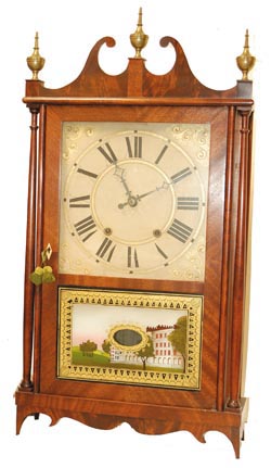 This contemporary case was made by a superb cabinetmaker in the early 1970's. — Antique Clocks Price Guide