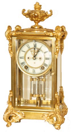 Ansonia Clock Co., crystal regulator, "Marquis", C. 1904. — Antique Clocks Price Guide