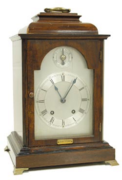 Miniature Winterhalder & Hofmeier bracket clock. — Antique Clocks Price Guide