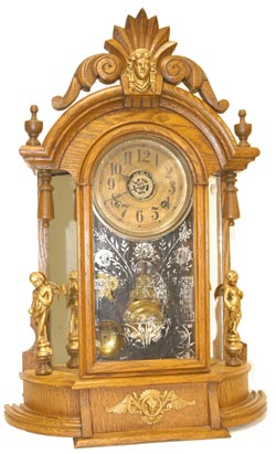 Ansonia Clock Co. "Triumph", C. 1880, or more commonly called "Mirrorside". — Antique Clocks Price Guide
