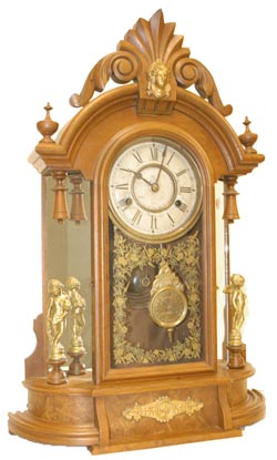 Ansonia Clock Co. mirrorside (maybe) "Triumph", C. 1880. — Antique Clocks Price Guide