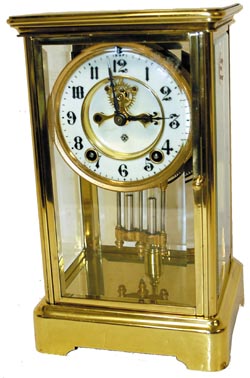 Ansonia Clock Co. crystal regulator, "Prism", C. 1914. — Antique Clocks Price Guide