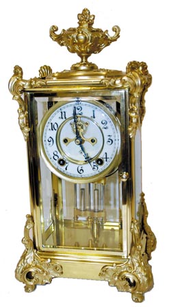 Ansonia Clock Co. crystal regulator, "Marquis", C. 1904. — Antique Clocks Price Guide