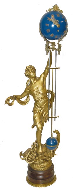 French Swing Mystery Timepiece, commonly called a swinger. — Antique Clocks Price Guide