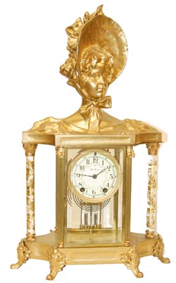 Seth Thomas crystal regulator, "Empire No.31", C. 1909. — Antique Clocks Price Guide
