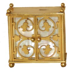 Swiss 8 day desk clock, in a brass case almost 4" square. — Antique Clocks Price Guide