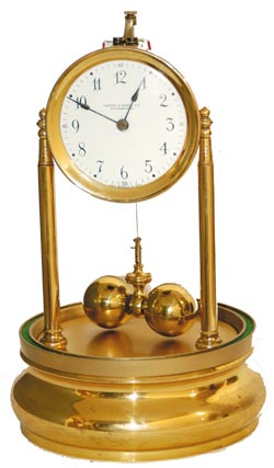 Tiffany Never-Wind Clock Company, "Torsion Pendulum", C. 1904-1918. — Antique Clocks Price Guide