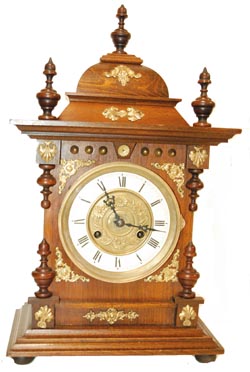 Junghans walnut bracket clock. — Antique Clocks Price Guide