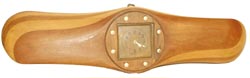 German airplane propeller made into clock. The movement is signed only, "Made in Germany". — Antique Clocks Price Guide