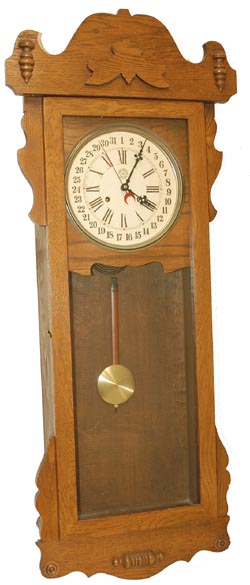 Contemporary New Haven calendar wall clock. — Antique Clocks Price Guide