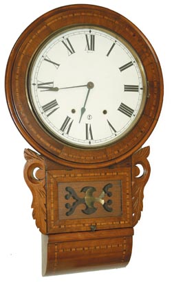 English wall drop clock, probably by Jerome-New Haven. — Antique Clocks Price Guide