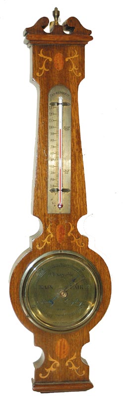 English barometer-thermometer. — Antique Clocks Price Guide