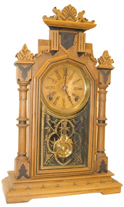 E. Ingraham & Co. parlor clock, "Peerless-24 Hour Dial", C. 1884. — Antique Clocks Price Guide
