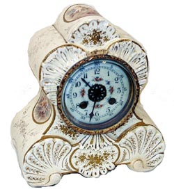 French? Mini porcelain clock. — Antique Clocks Price Guide